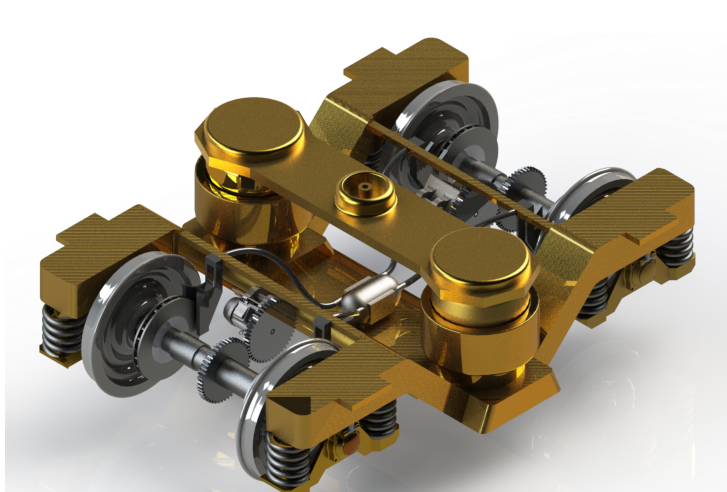 Y-32 Bogie转向架3D数模图纸 STEP格式